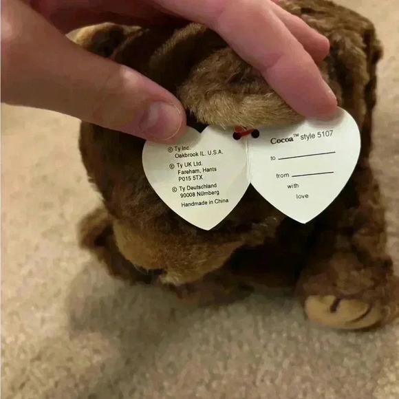 Large Beanie Baby Cocoa The Brown Bear 1996 - Picture 4 of 7